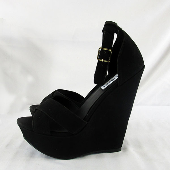 Steve Madden Xenon Black Platforms 8 - Picture 2 of 2